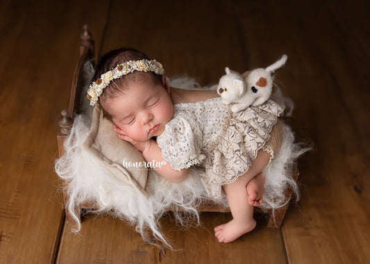 Amey cream & beige new Newborn Photography Prop