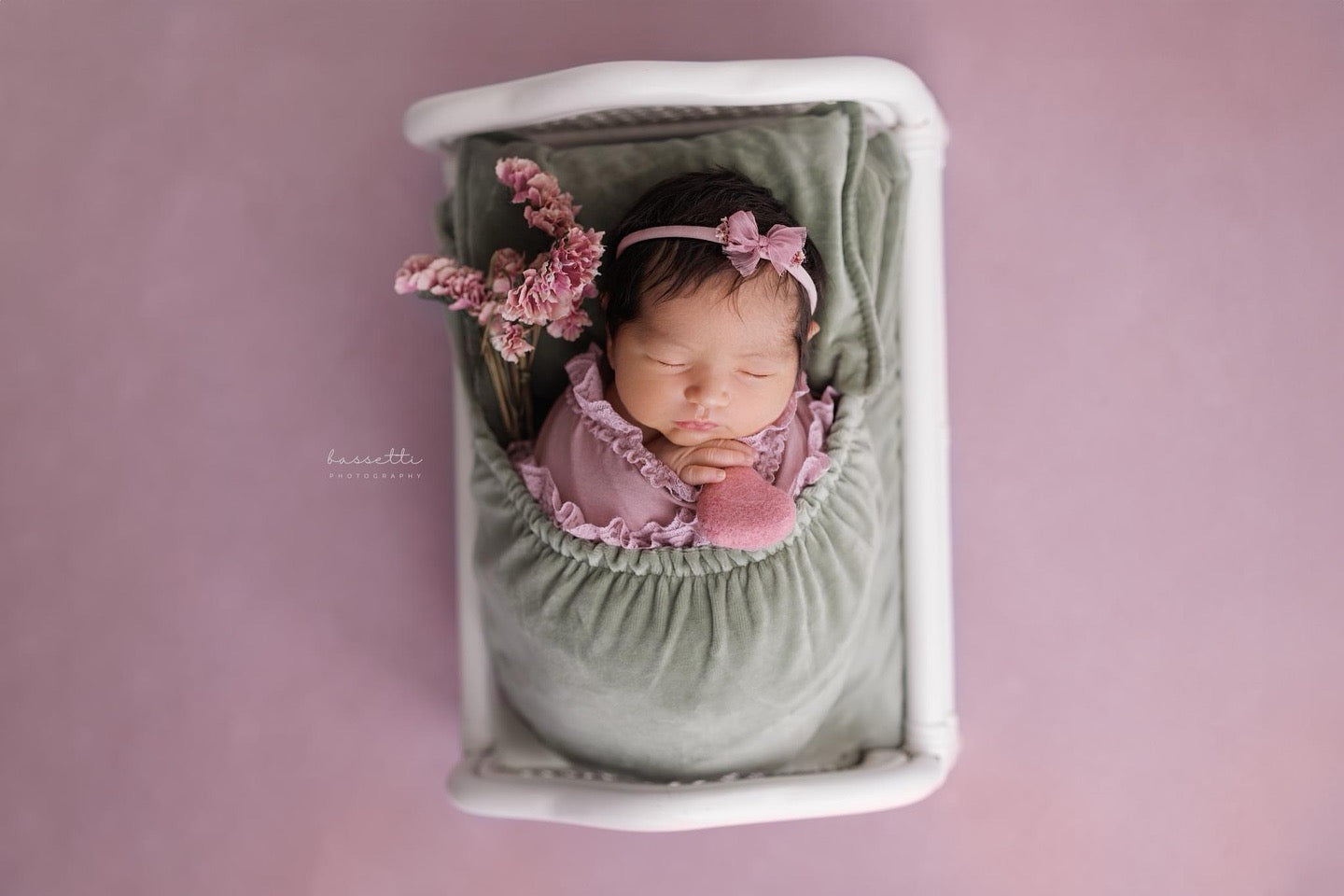 Mattress cover with pillowcase and pocket on the other side. Newborn photography props