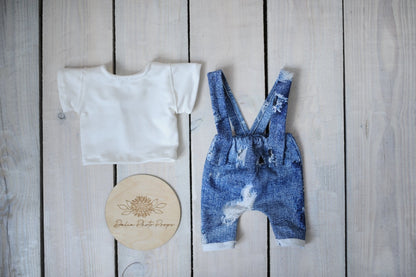 Jeans Set Newborn Photography Props