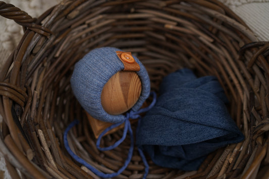 Bonnet with wrap Newborn Photography Props 16