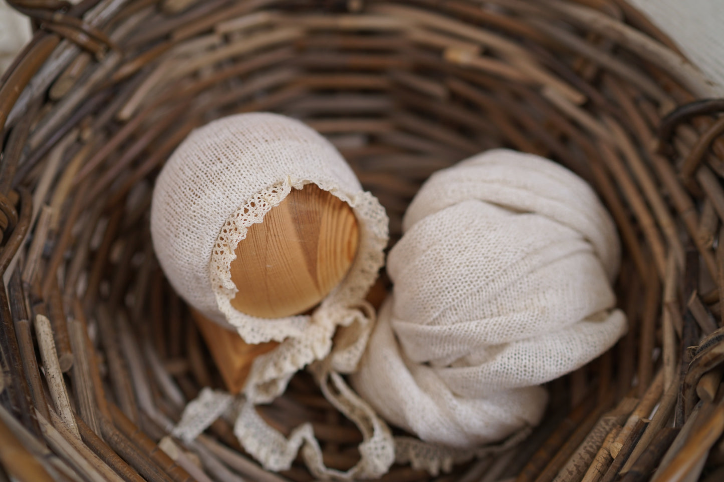 Bonnet with wrap Newborn Photography Props