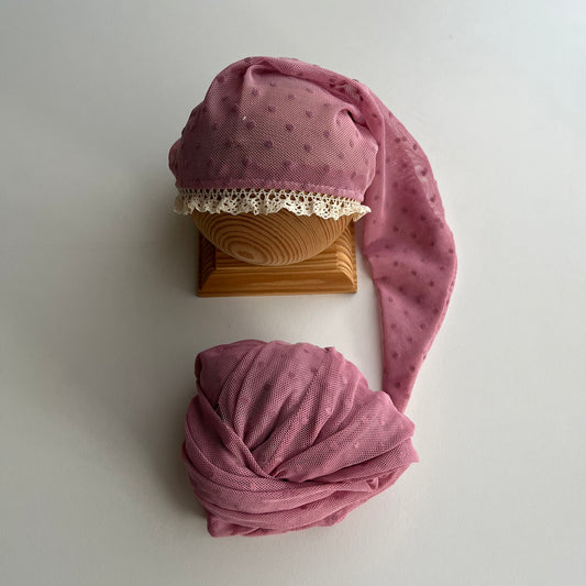 Newborn hat with wrap Newborn Photography Props 15