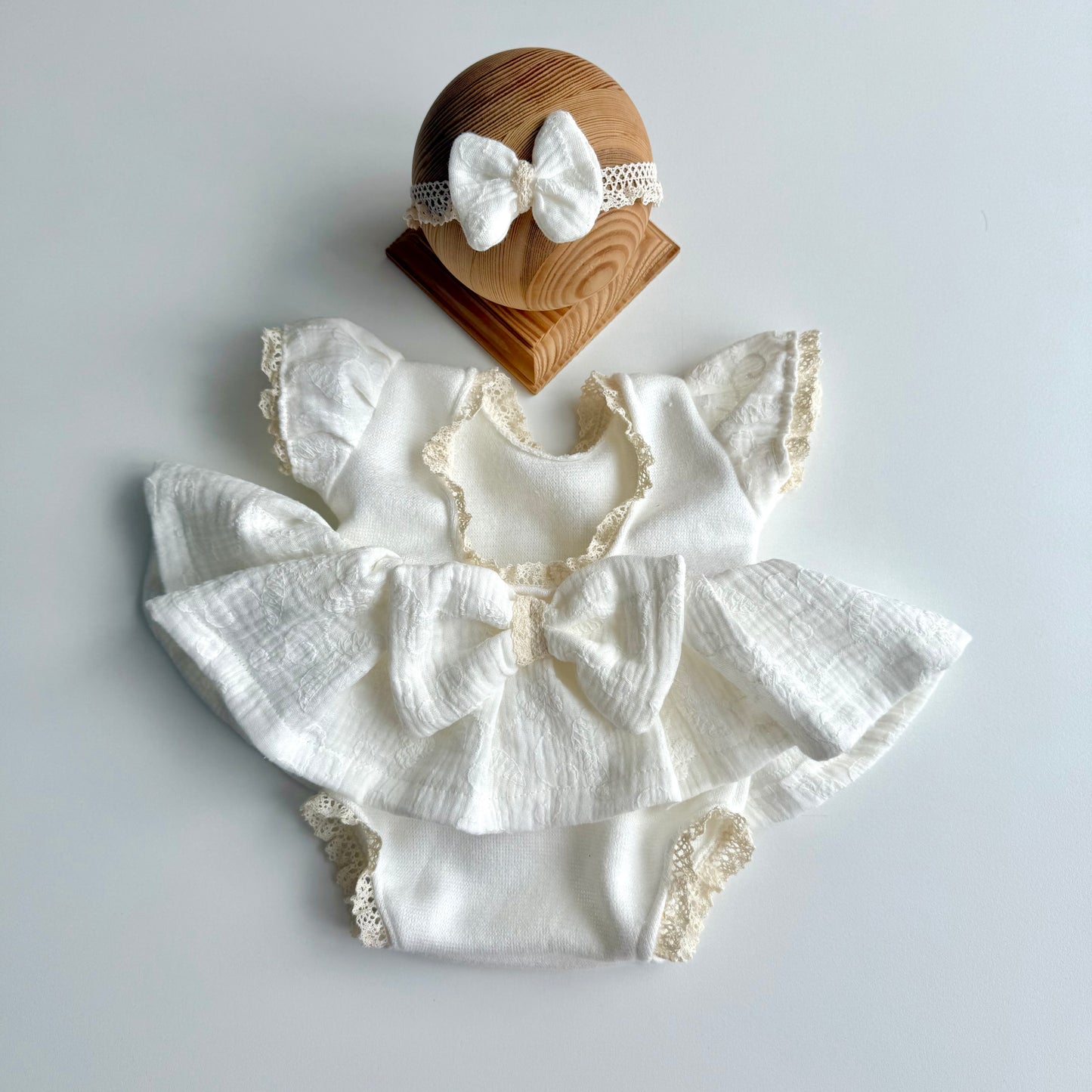 Martha boho cream Newborn  Photography Props