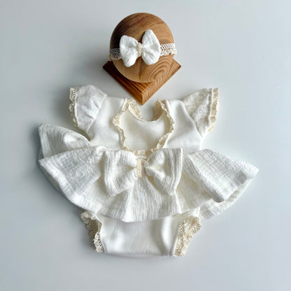 Martha boho cream Newborn  Photography Props
