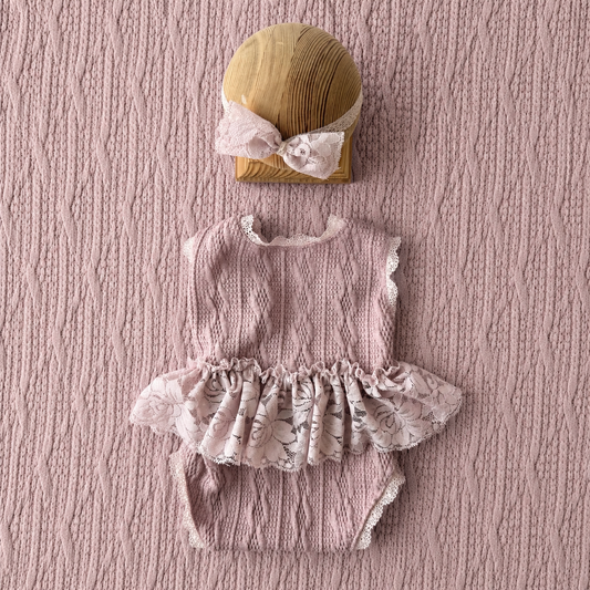Aneta Braid Set Pink Newborn Photography Prop