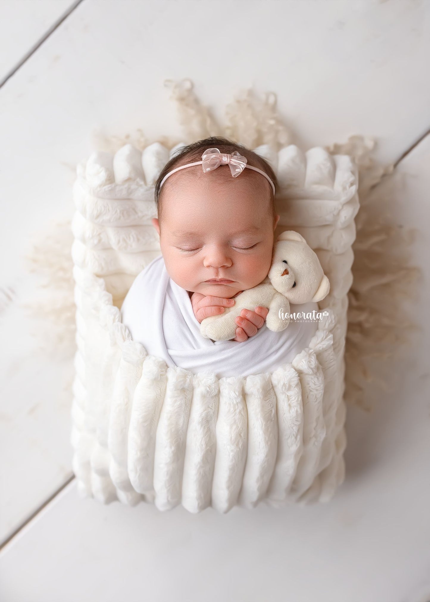 Cream Newborn Photography Bed – 3-in-1 Photo Prop