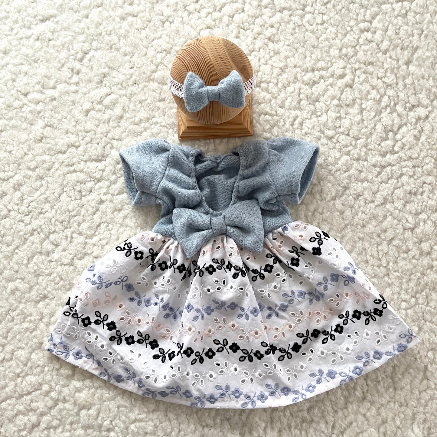 Eva blue black and blue  Newborn Photography Prop Outfit For Girl
