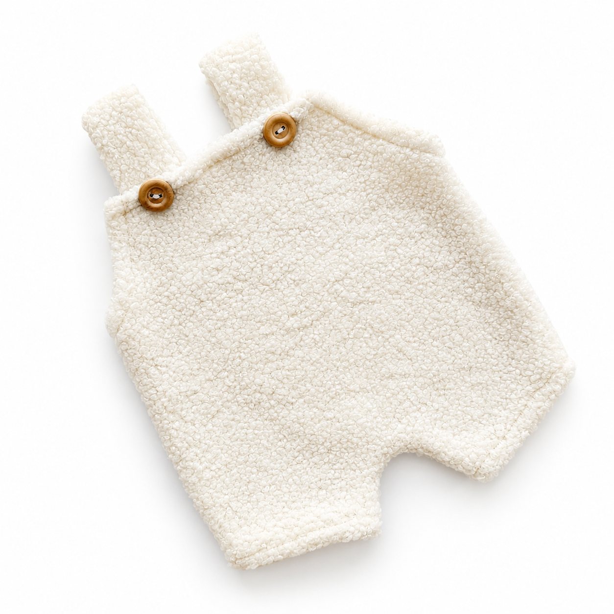 Noah Teddy Romper – Milk