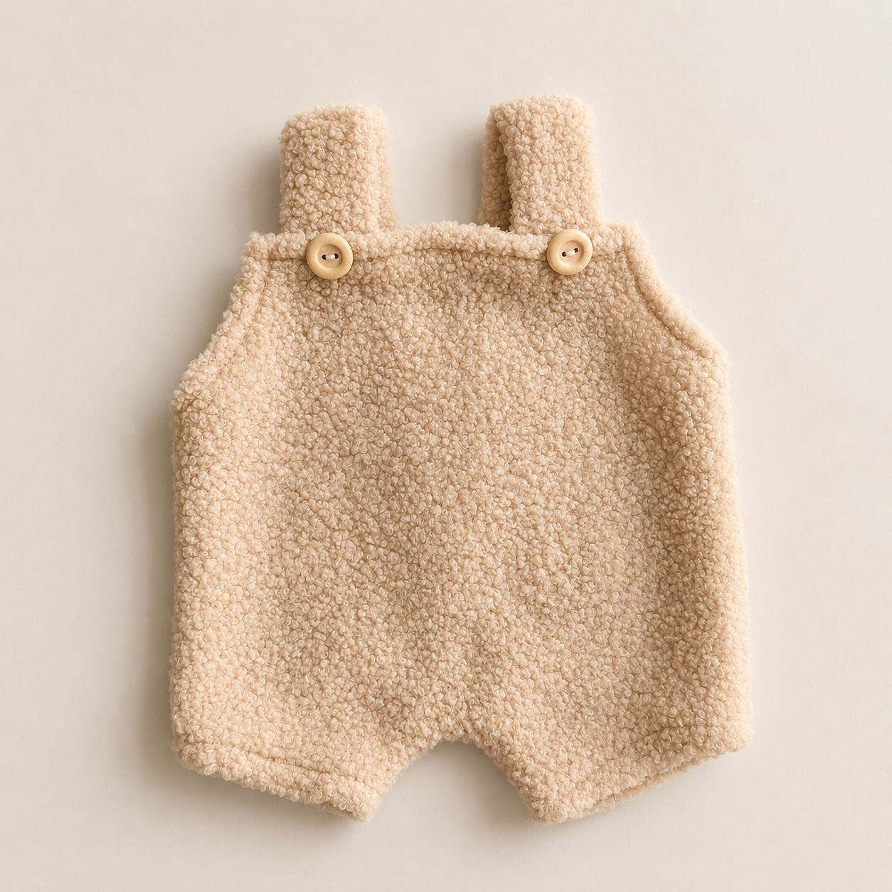 Noah Teddy Romper – Milkshake | Newborn Photography Props