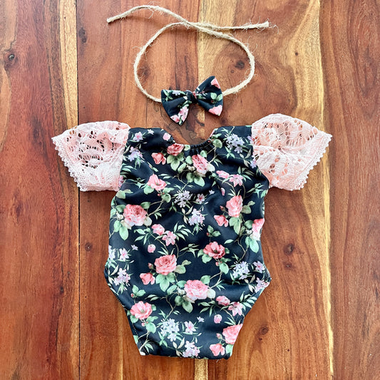 Tenue d’accessoire de photographie nouveau-né Monica pour fille