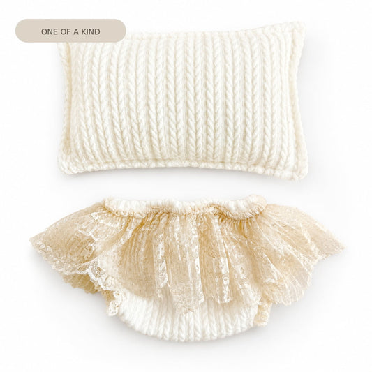 Amelia Lace Bloomer Set – Milk