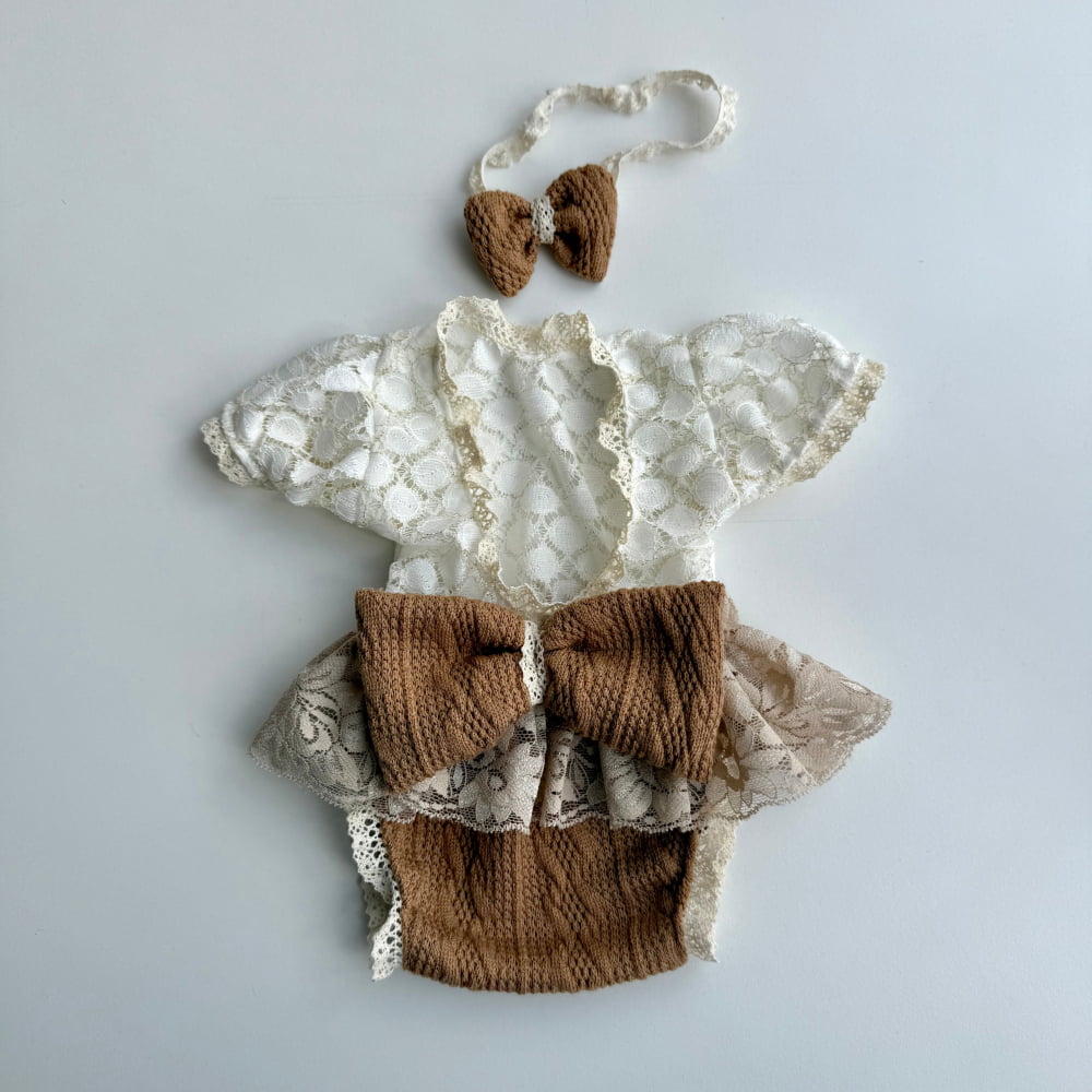 Amey cream & beige new Newborn Photography Prop - Beige