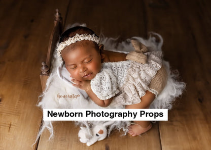 Amey cream & beige new Newborn Photography Prop - Beige
