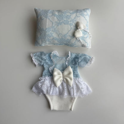 Amey newborn photography props - Blue