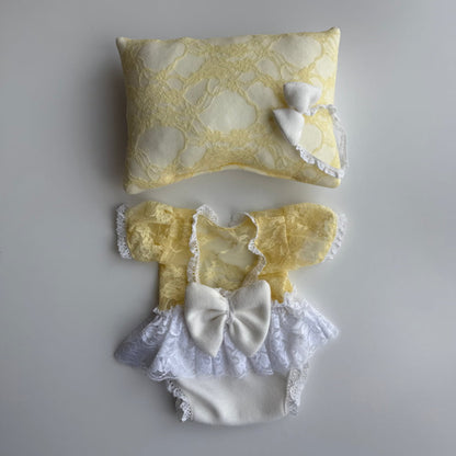 Amey newborn photography props - Yellow