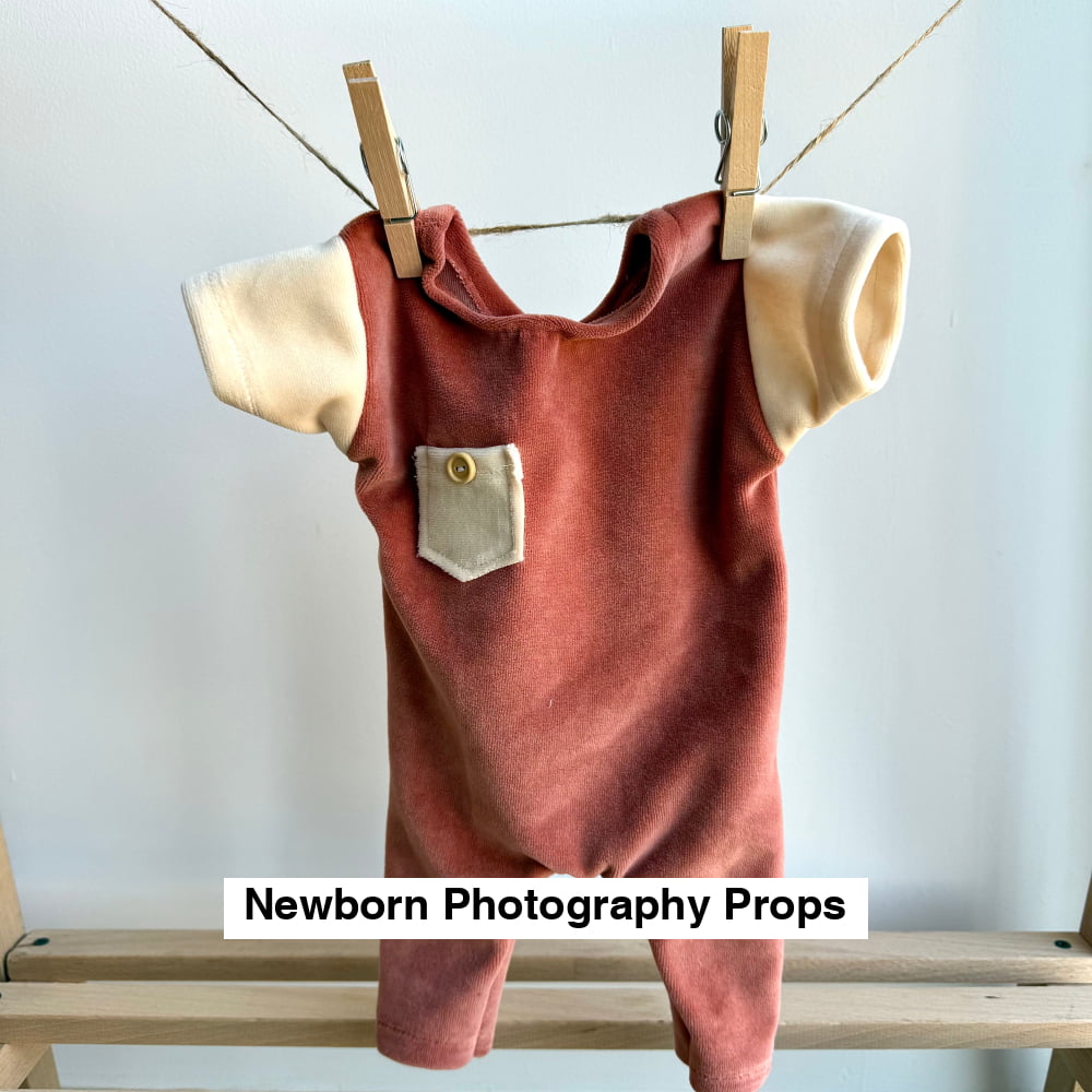 Andy velvet Newborn Photography Propse
