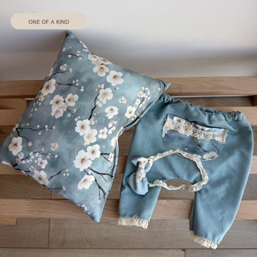 Aneta blue flower Newborn Photography Props