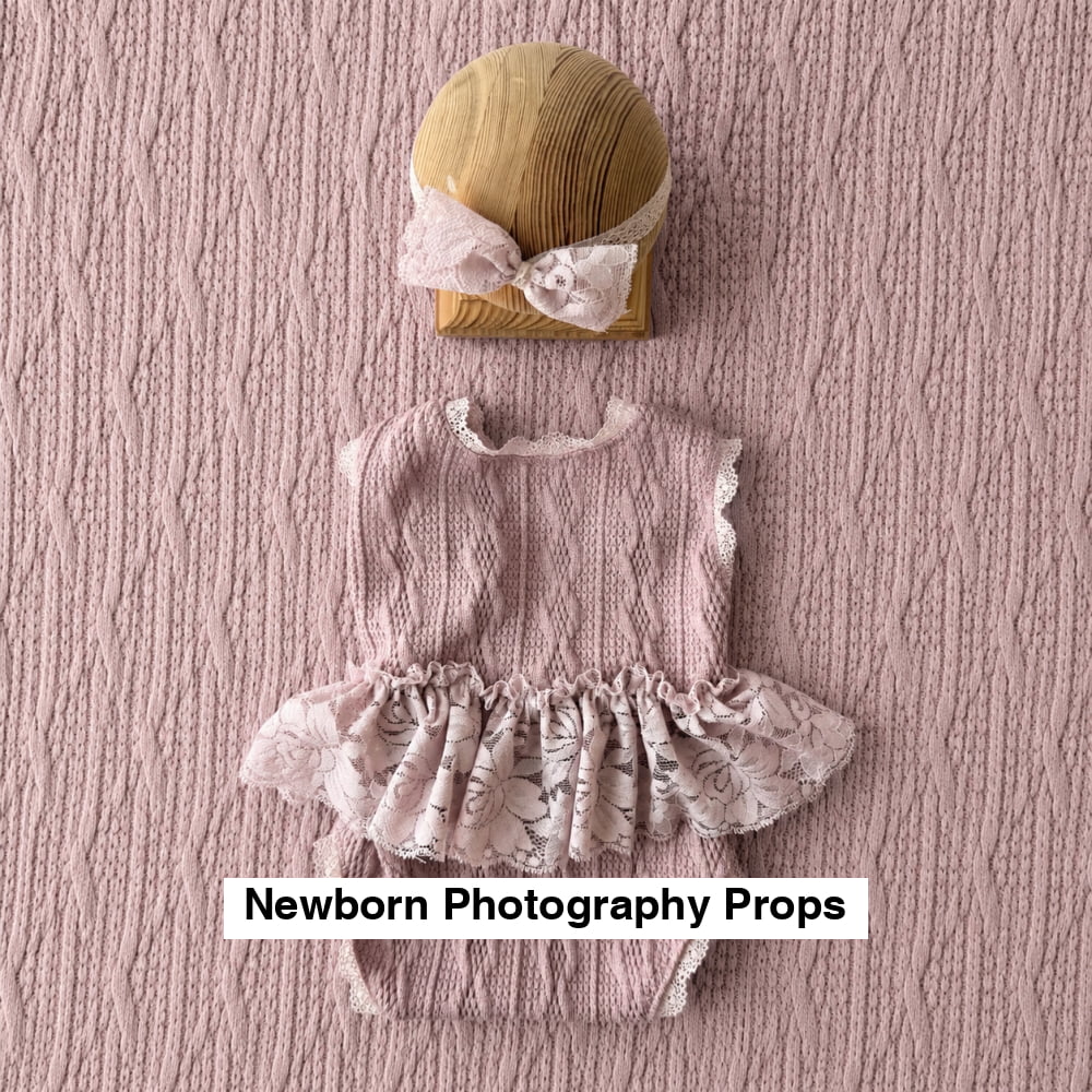 Aneta Braid Set Pink Newborn Photography Prop