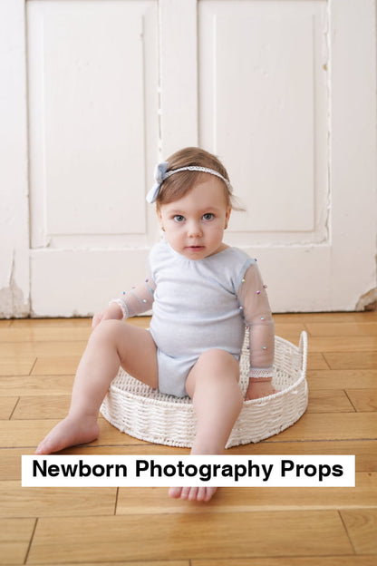 Anne blue Newborn and sitter Photography Prop Outfit For Girl - Sitter
