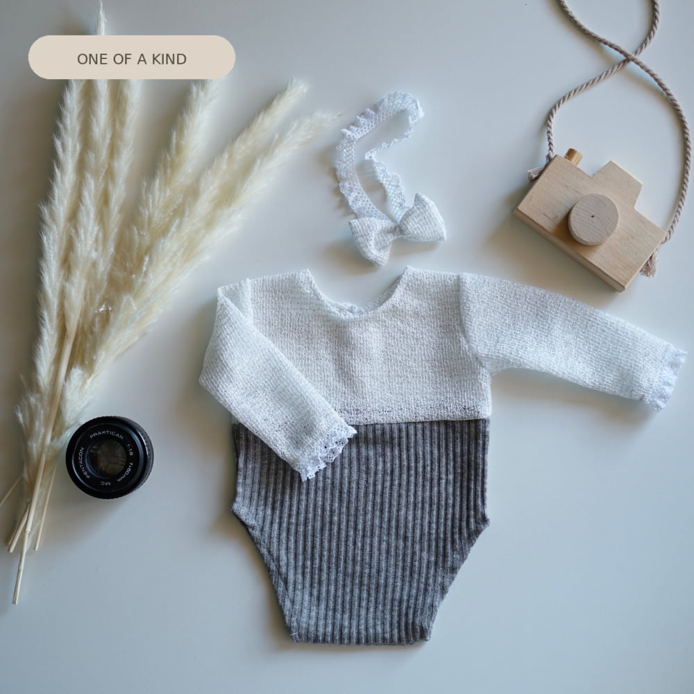 Anne grey Newborn Photography Prop Outfit For Girl