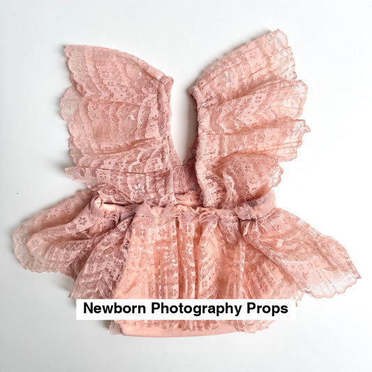 Arabella Lace Romper – Blush