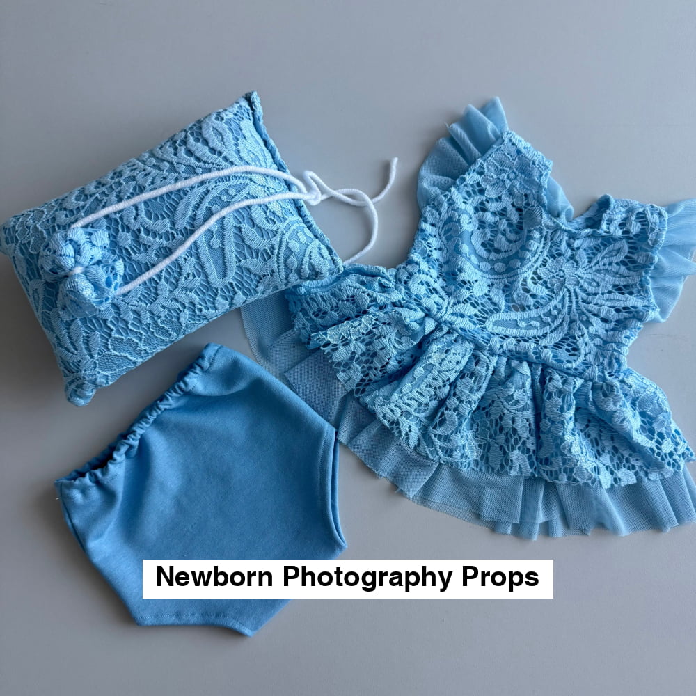 Aria blue Newborn Photography props - Newborn