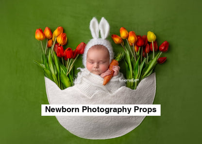 Backdrop with Pocket Egg. Newborn photo props
