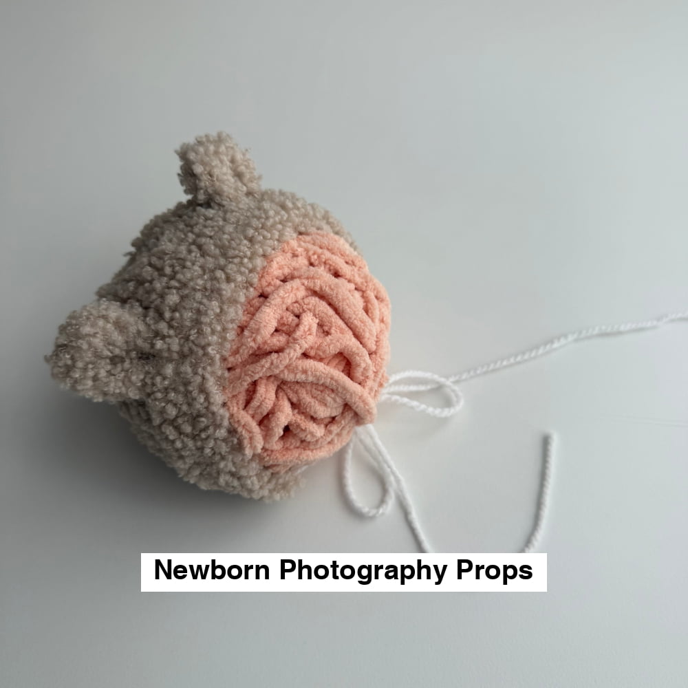 Bear milkshake Bonnet Newborn Photography Props