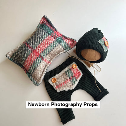 Ben Christmas green Newborn Photography Props