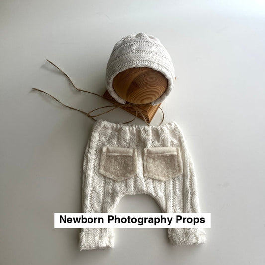Ben cream braid Newborn Photography Props