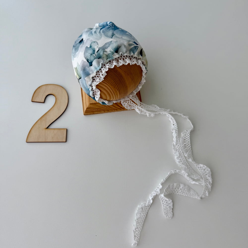 Blue Blossoms Collection Newborn Photography Prop - 2