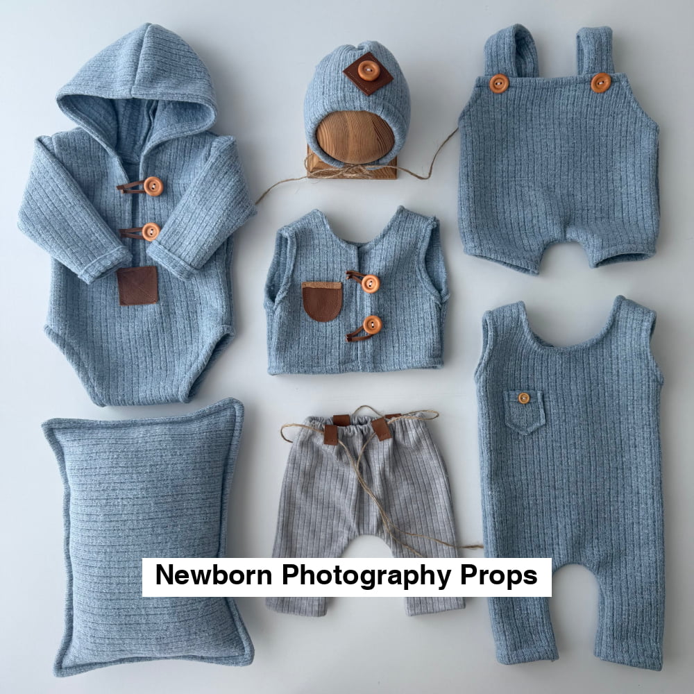 Blue Collection Newborn Photography Prop