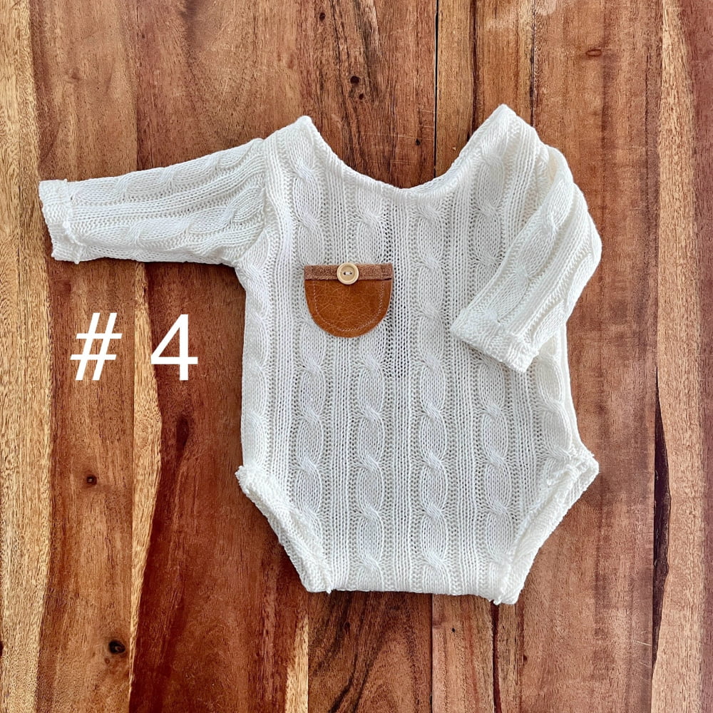 Boho Braid cream Newborn Photography Prop - Newborn / 4