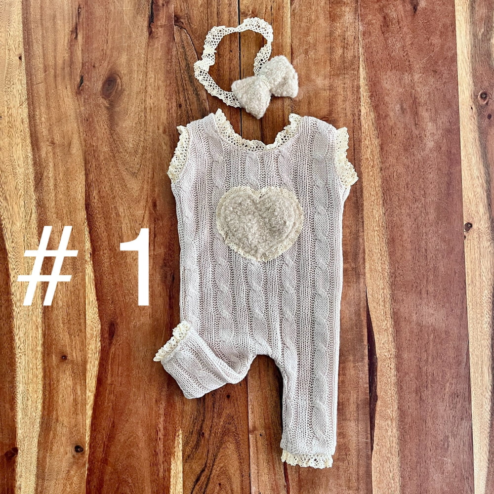 Boho Braid Milkshake Newborn Sitter Photography Props - Newborn / 1