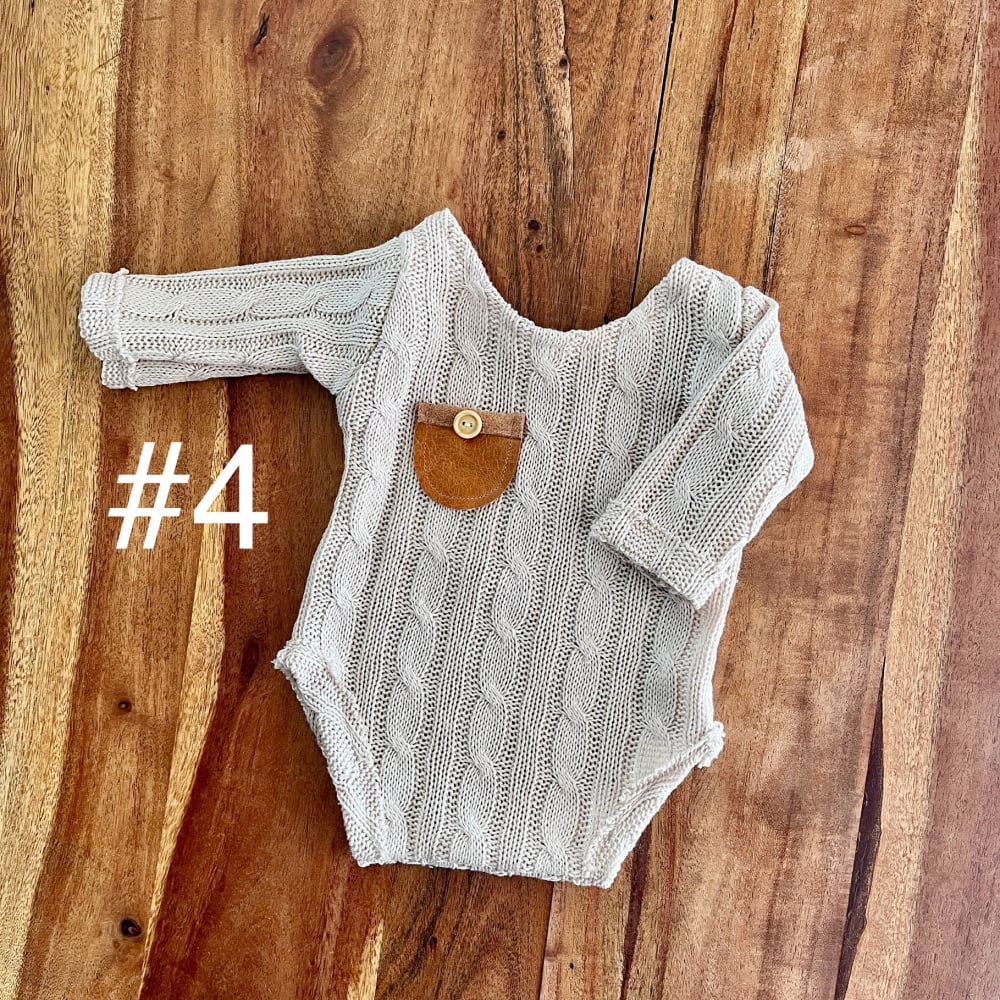 Boho Braid Milkshake Newborn Sitter Photography Props - Newborn / 4
