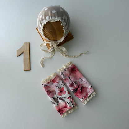 Coral Blossom Collection Newborn Photography Prop - 1
