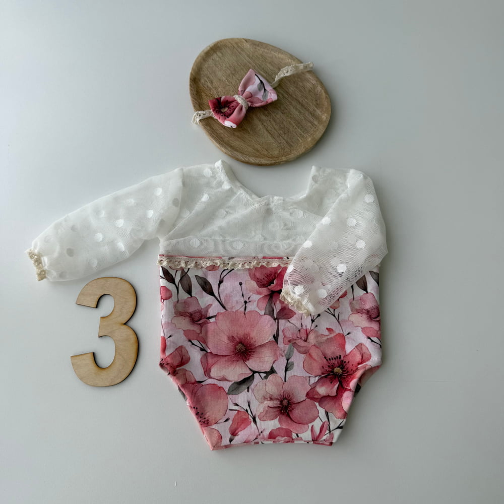 Coral Blossom Collection Newborn Photography Prop - 3