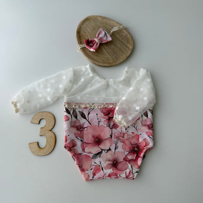 Coral Blossom Collection Newborn Photography Prop - 3