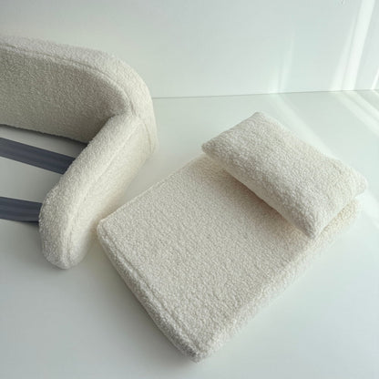 Cream Bouclé Newborn Photography Bed 3in1. Made to Order •5 Business Days