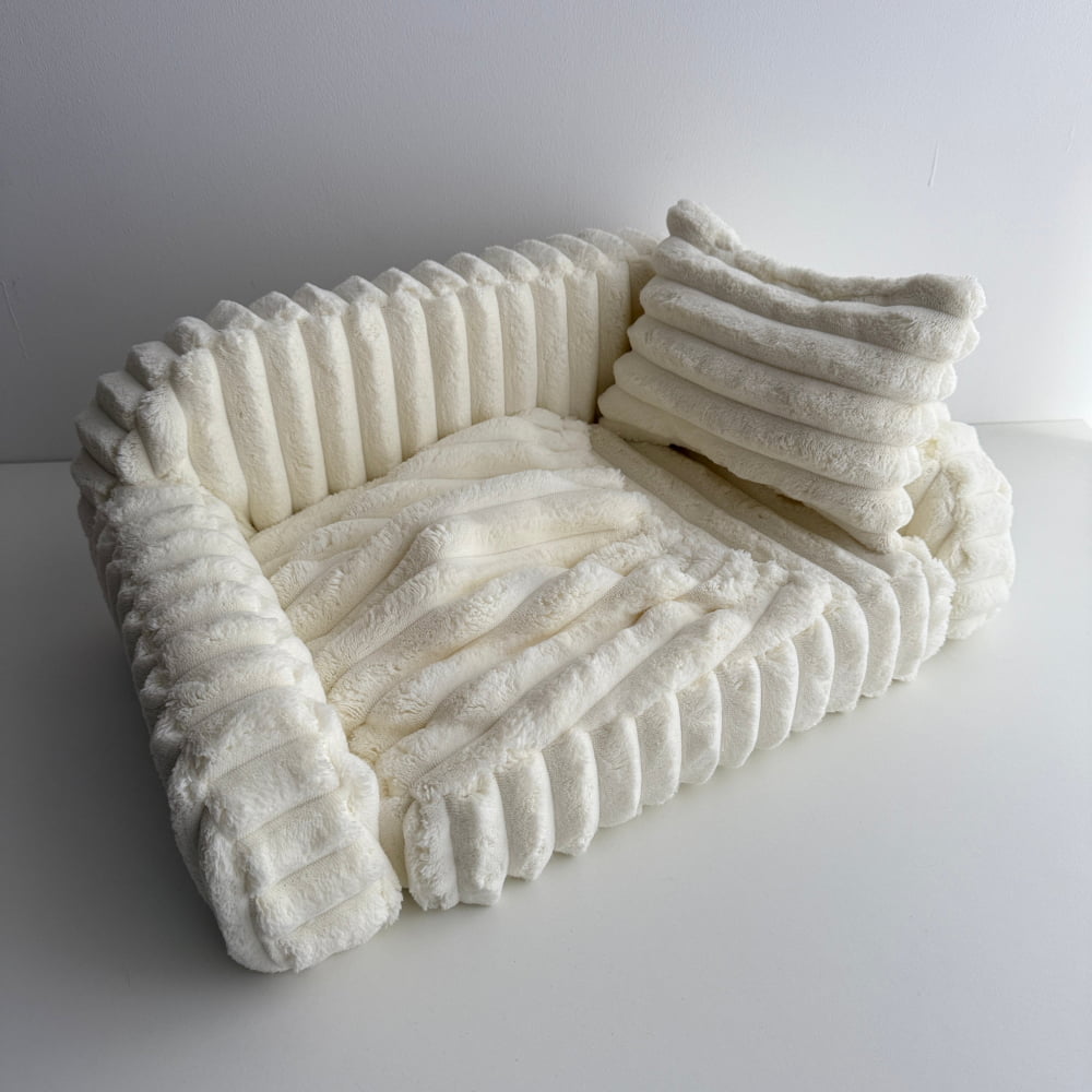 Cream Newborn Photography Bed – 3-in-1 Photo Prop Made to Order • 5 Business Days - Cream