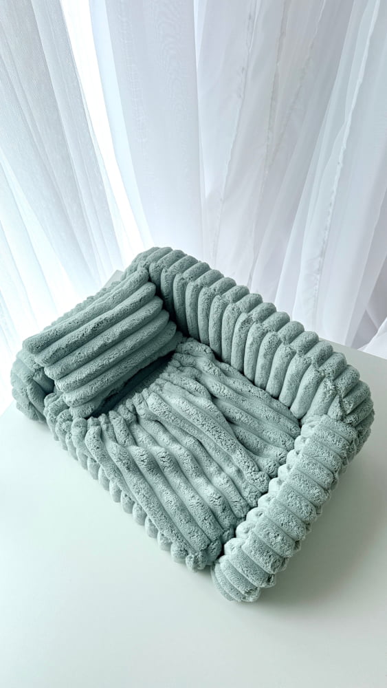 Cream Newborn Photography Bed – 3-in-1 Photo Prop Made to Order • 5 Business Days - Mint