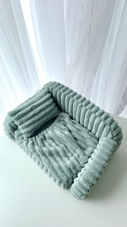 Cream Newborn Photography Bed – 3-in-1 Photo Prop Made to Order • 5 Business Days - Mint
