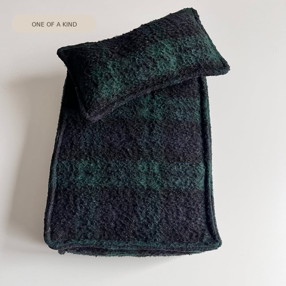 Dark green and black Mattress Set Newborn Photography Props
