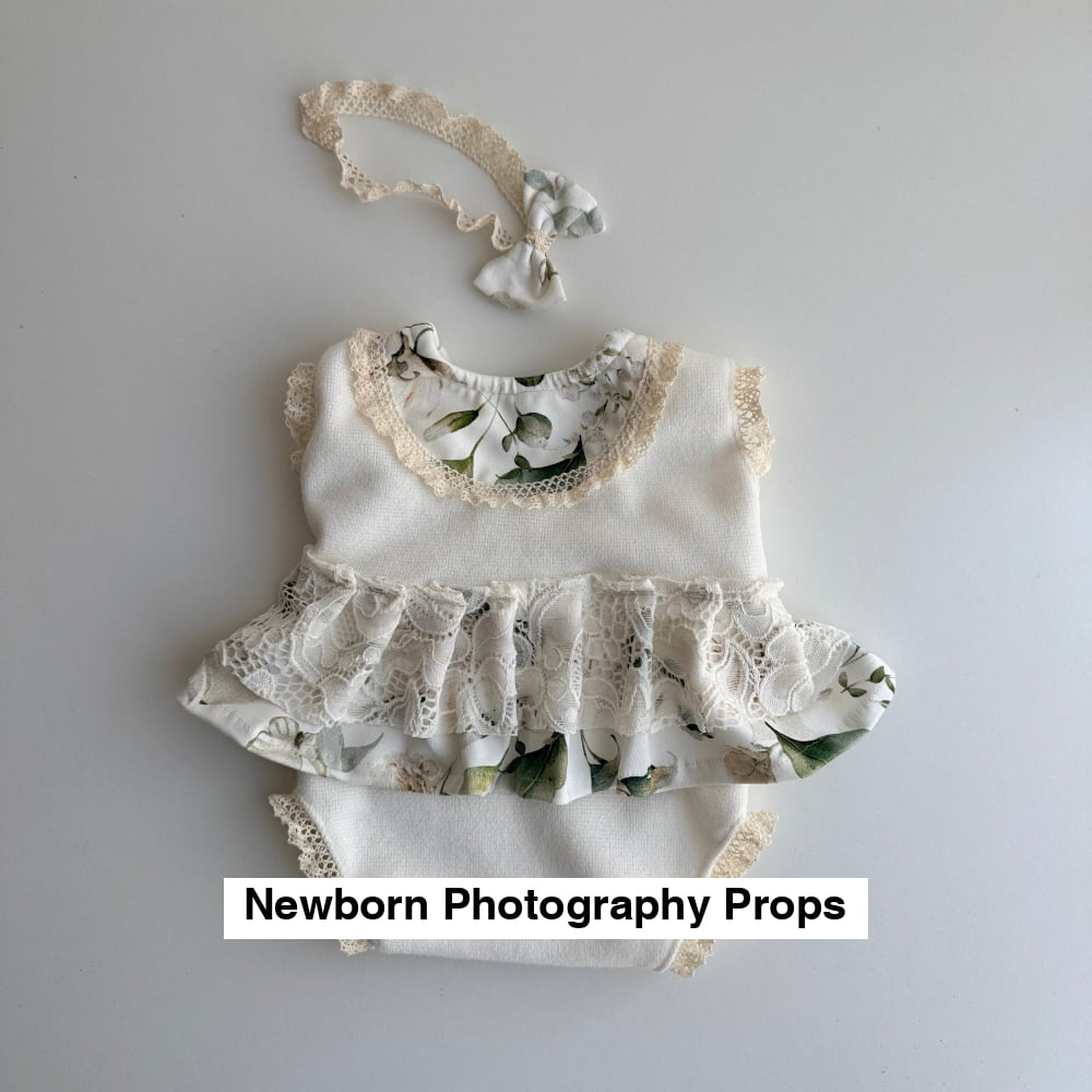 Floral Lace Newborn Photography Set