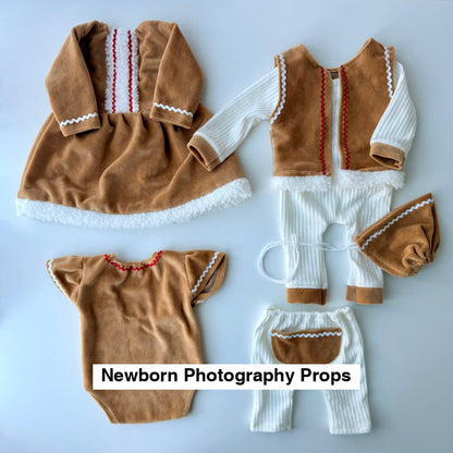 Gingerbread man Collection Newborn Photography Props