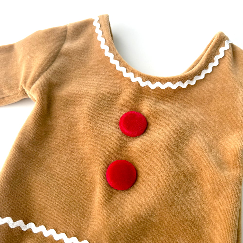Gingerbread Man Newborn outfit for Photography Props