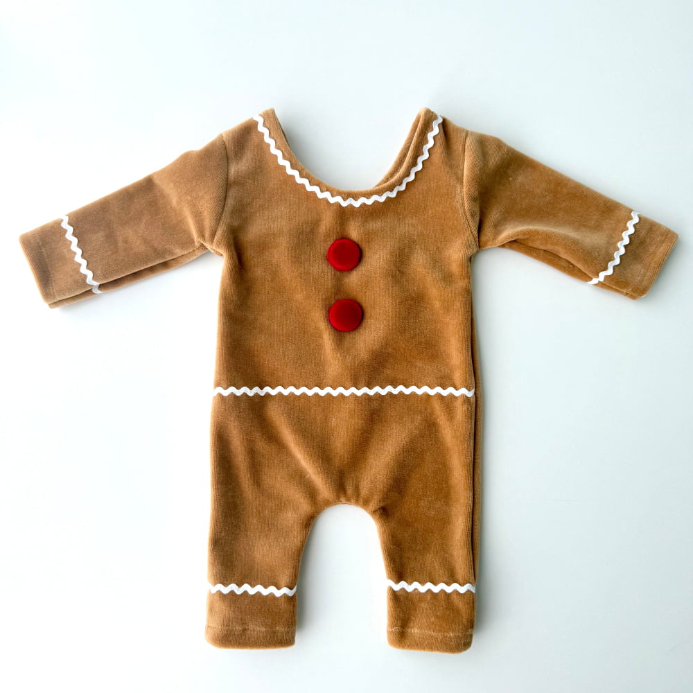 Gingerbread Man Newborn outfit for Photography Props