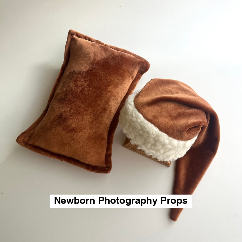 Hat with pillow Newborn Photography Props Christmas