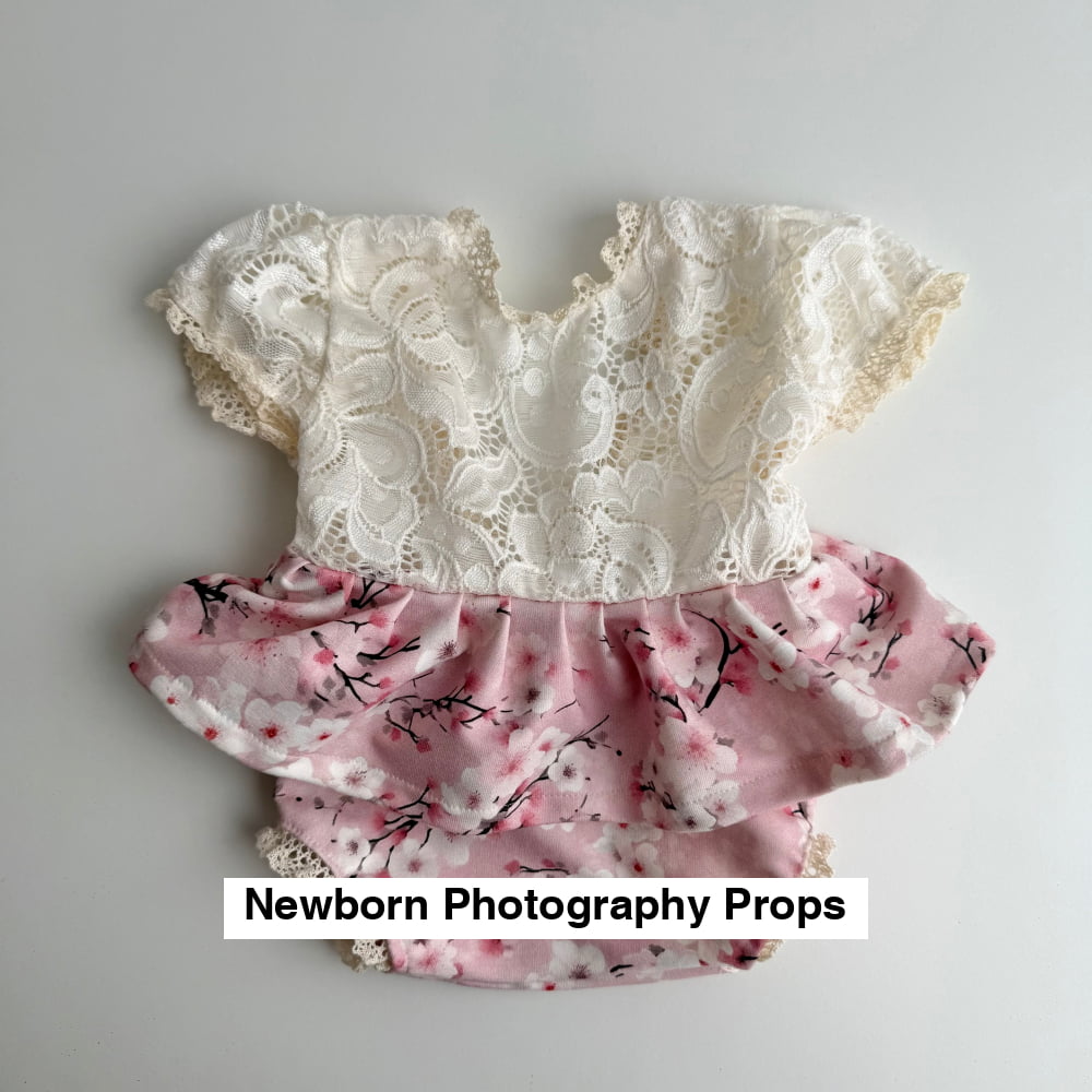 Lace Newborn Set – Blossom Pink