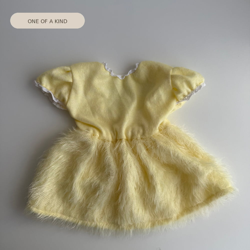 Lemon Cloud Newborn Dress